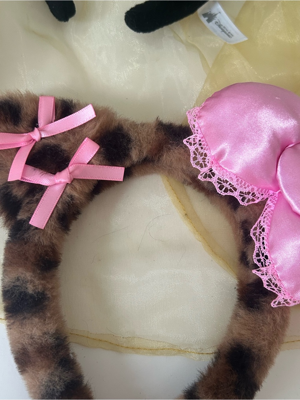 Disney Plush Ear Headband Set in Pink, White, Black, Gold, Brown - Picture 8 of 9